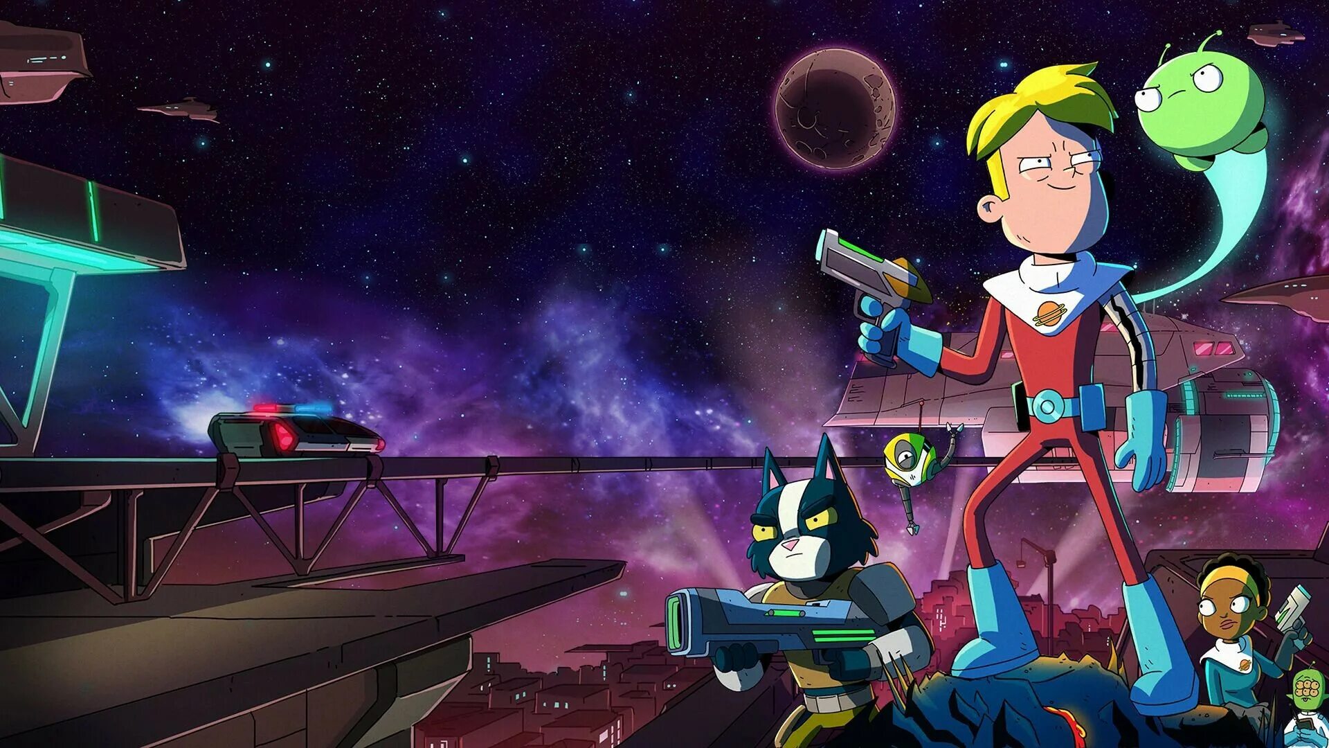 P p s space. Космо рубеж гэри. кевин final space.
