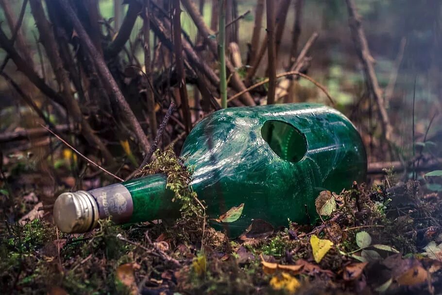 Breaking bottles