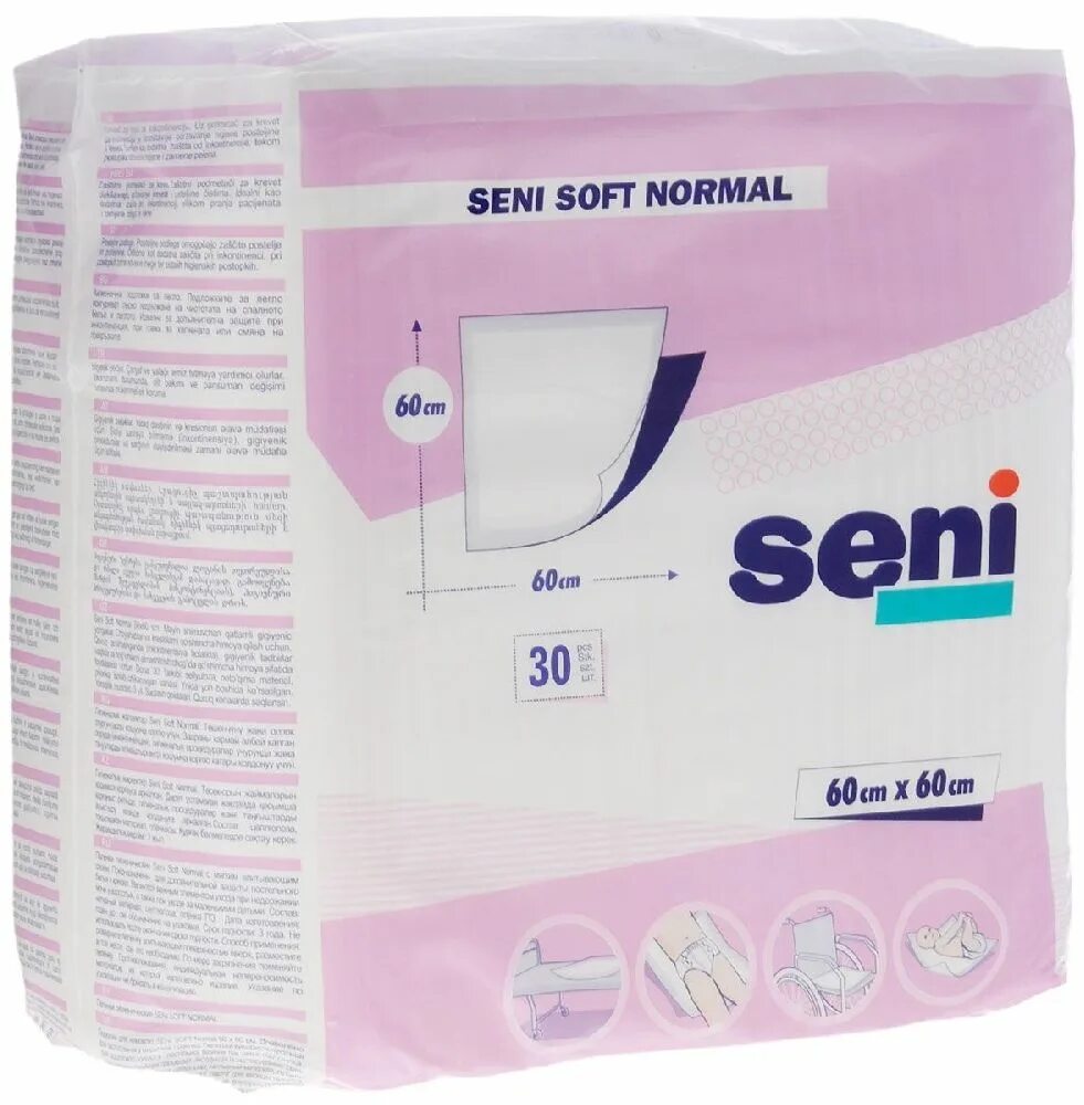 Пеленка сени софт нормал 60 х 90 см № 30. Seni Soft normal 60 90 30 шт. Пеленки сени софт 60х60см №5 (новый). Пелёнки Seni Soft 90x60.