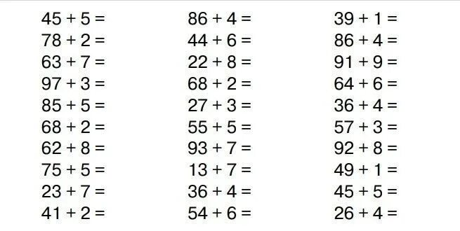 Примеры через десяток распечатать. Задания по математике сложение и вычитание в пределах 100. Сложение и вычитание в пределах 100 2 класс карточки. Примеры на сложение и вычитание двузначных чисел. Карточка на сложение и вычитание двузначных чисел 2 класс карточки.