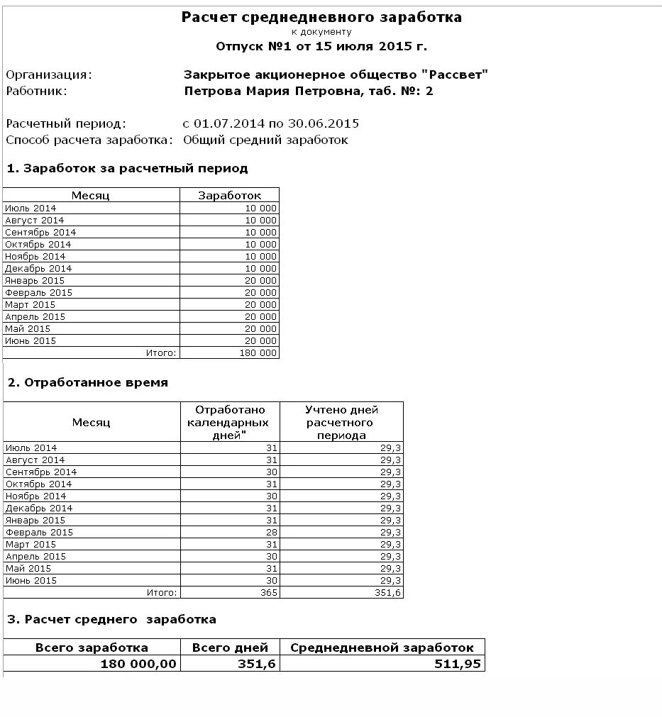 Какой среднемесячный заработок