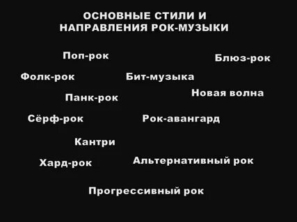 Виды рока