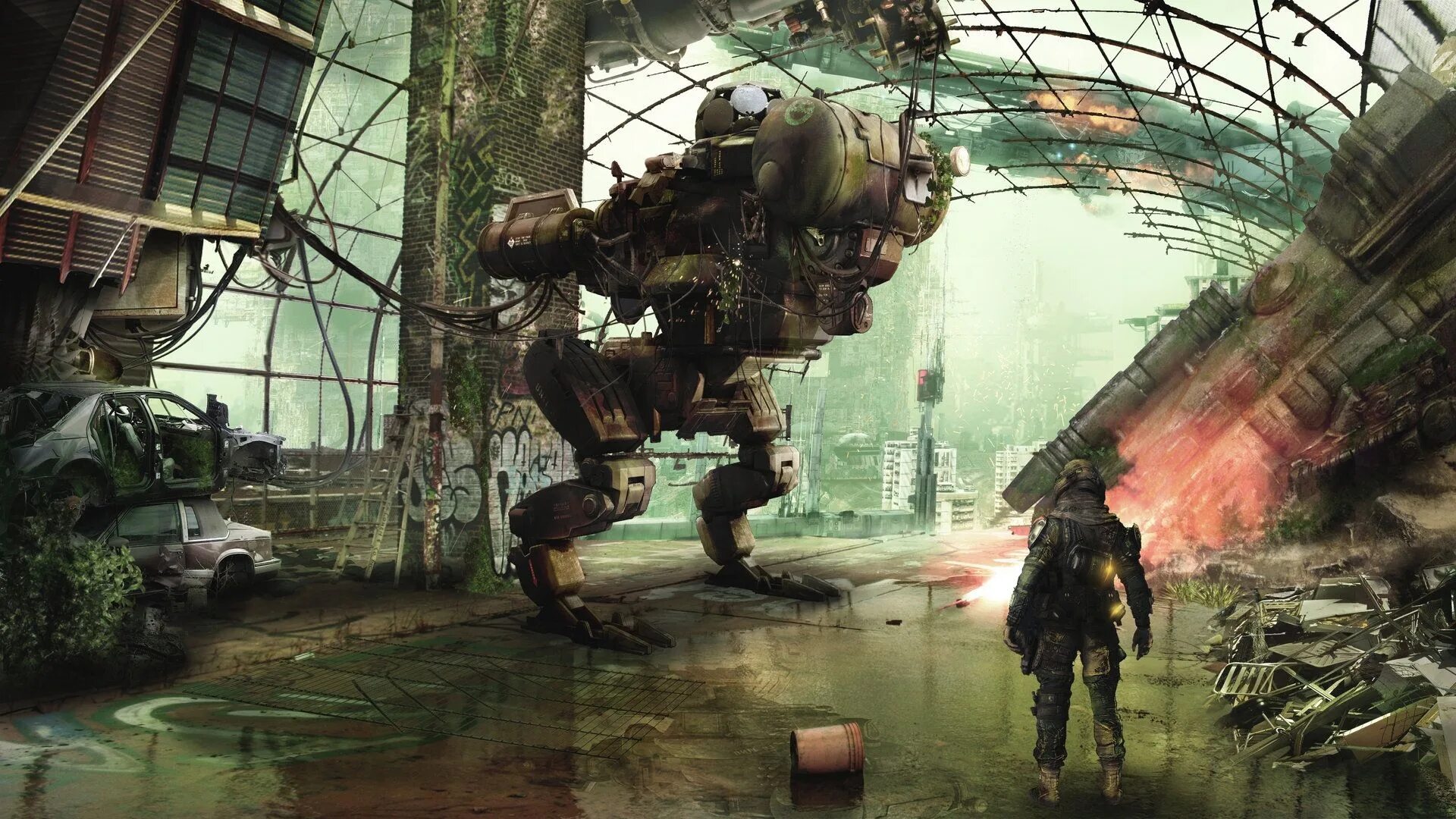 Робот постапокалипсис. Робот убийца. Скайнет терминатор. Художник boris groh. Постапокалипсис борис грох.