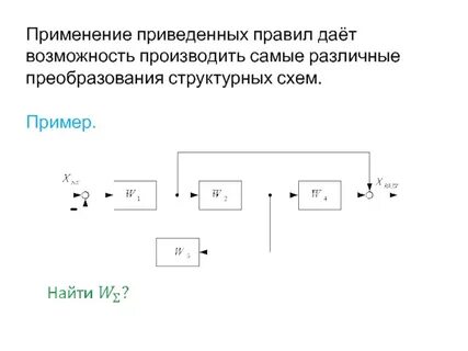 Упростить структурную схему
