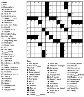 Today’s crossword puzzle #4.