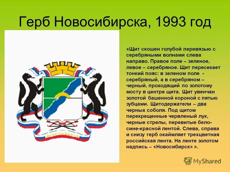 Информация о новосибирской области