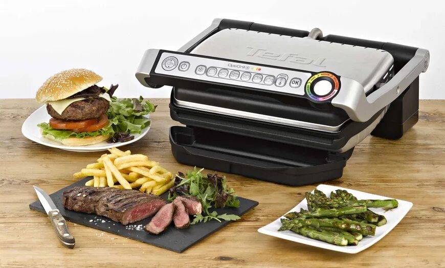 Grill gc241d38. Гриль Tefal gc241d38. Tefal Optigrill. Электрогриль Тефаль Optigrill. Электрогриль Tefal inicio gc241d38.