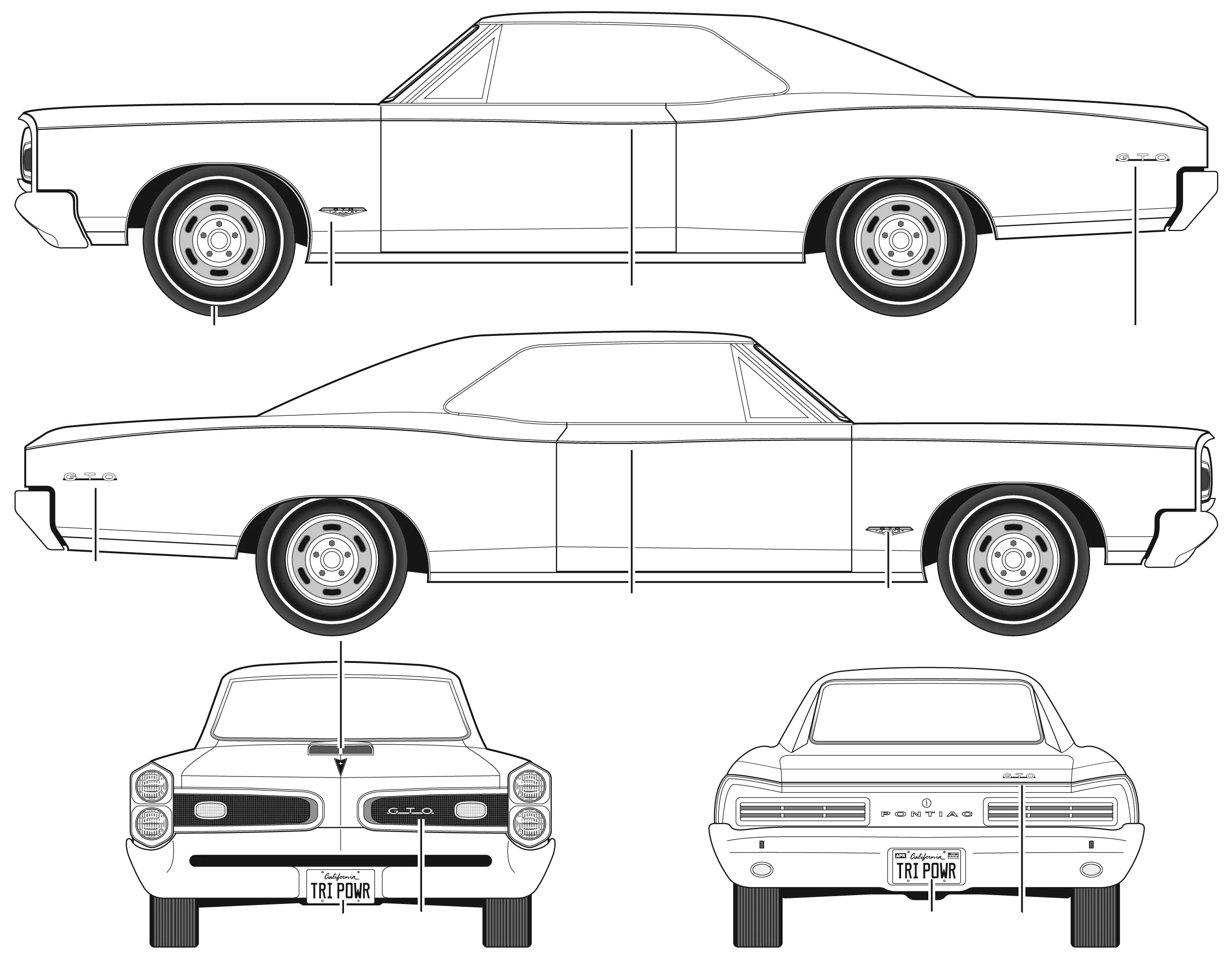 Референс машины. Chevrolet Impala 1967 чертеж. Chevrolet Impala 1967 габариты. Pontiac GTO 1966 чертежи. Pontiac GTO чертёж.