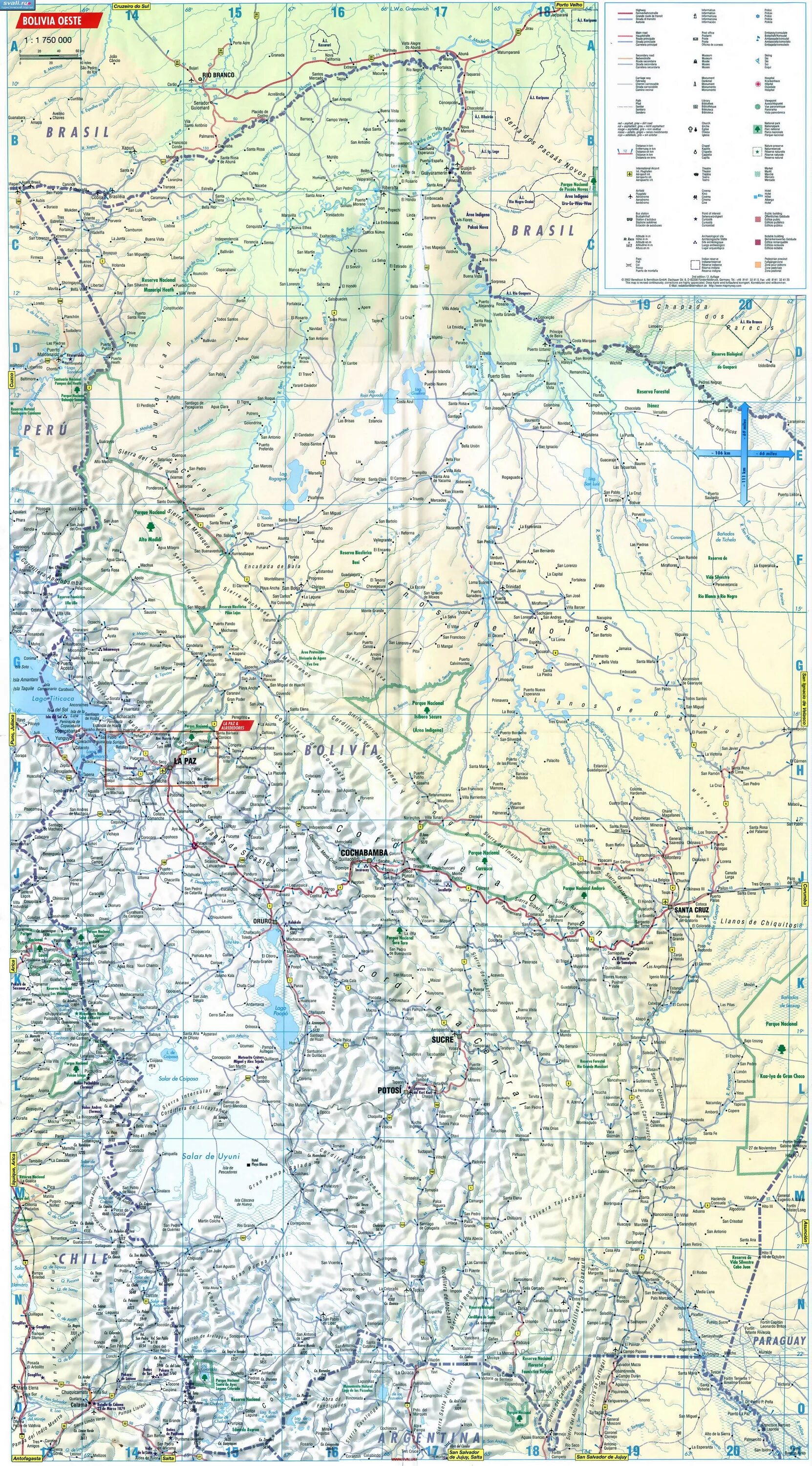 Боливия на карте. Физическая карта Боливии. Подробная карта Боливии. Туристическая карта Боливии. Карта боливии показать