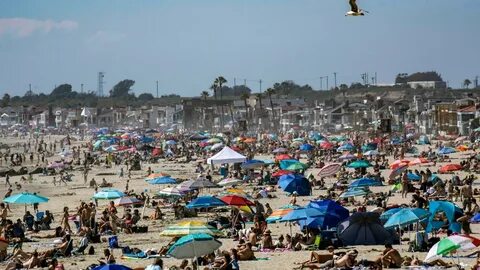 Crowded beach