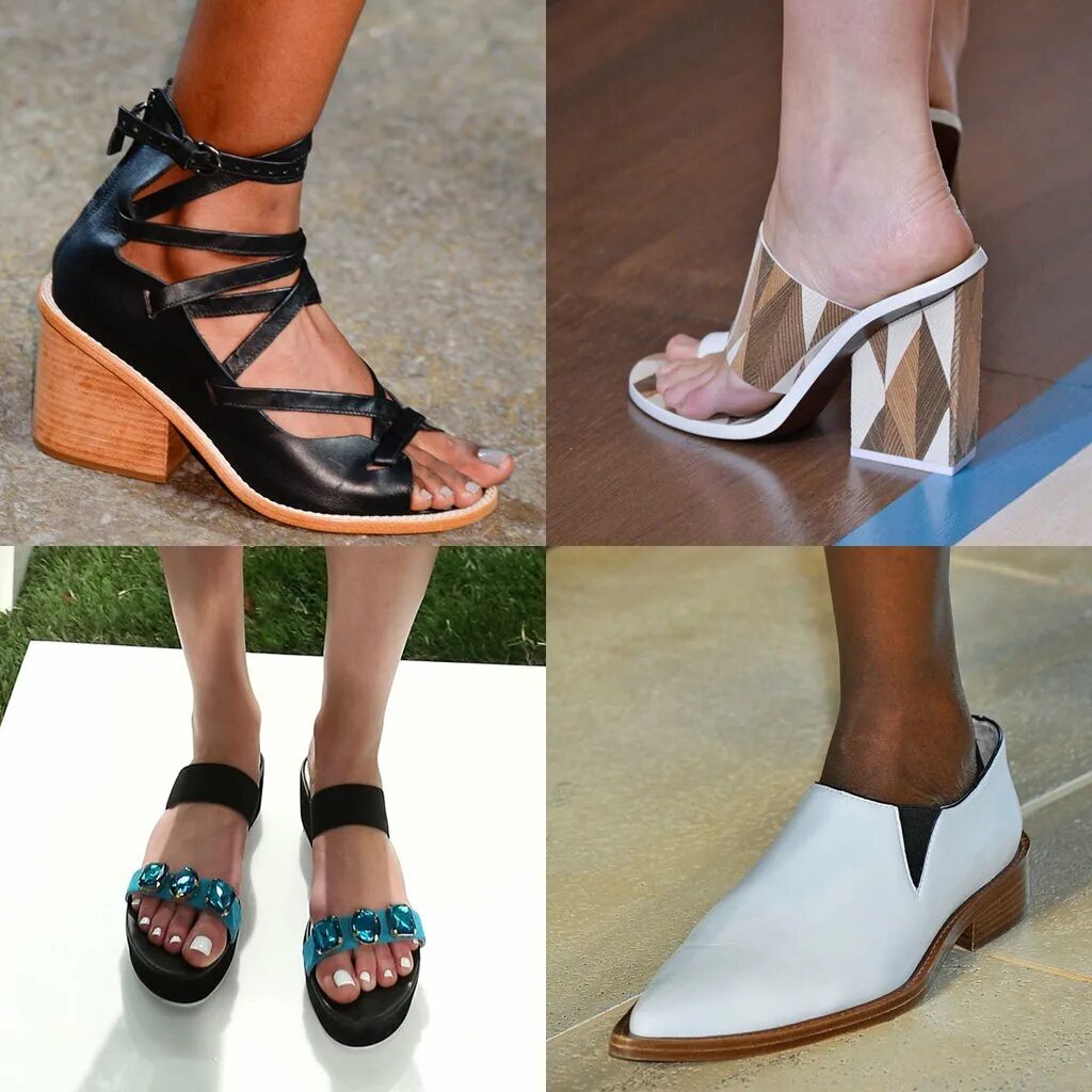 Модная летняя женская обувь. Удобная летняя обувь для женщин. Модные туфли.