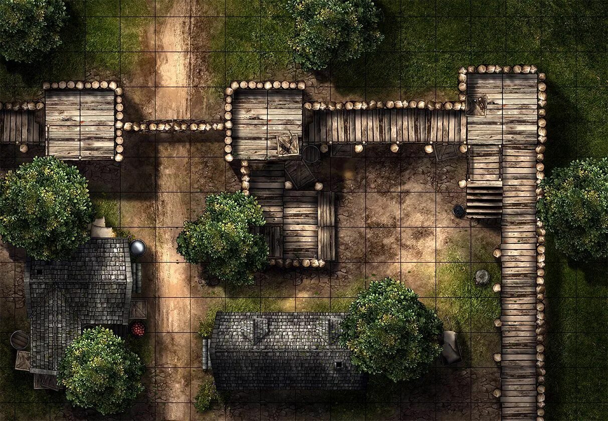 Dnd map. Деревня DND Map. ДНД Battle Map. DND Village Battle Map. Battlemap деревня ДНД.