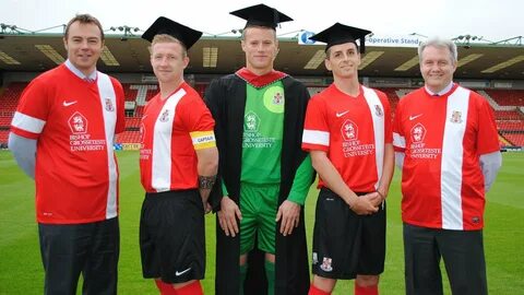 Lincoln City FC show off new 2013/14 home kit.