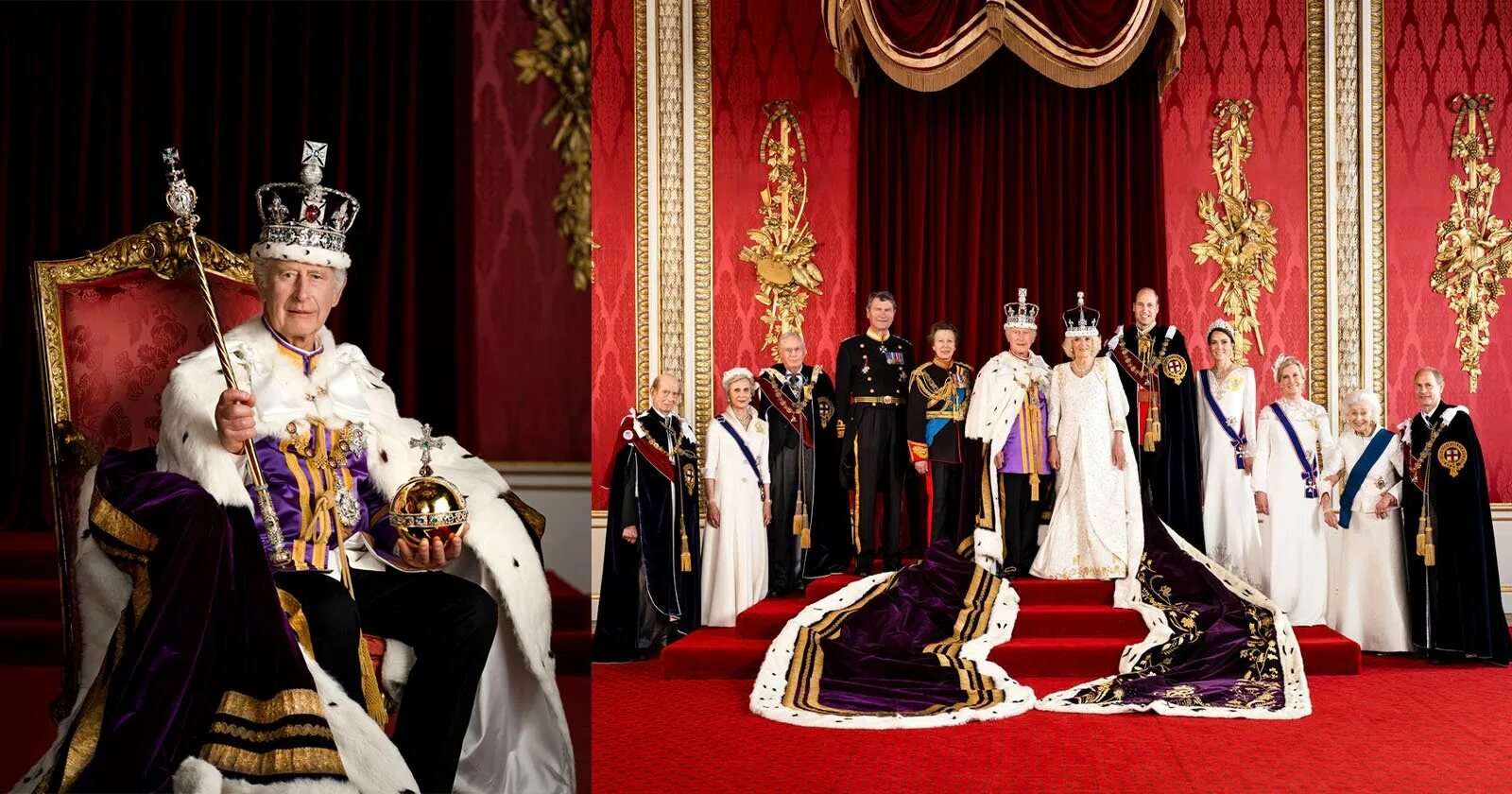 Royal Family 2023 Charles 3 Coronation.