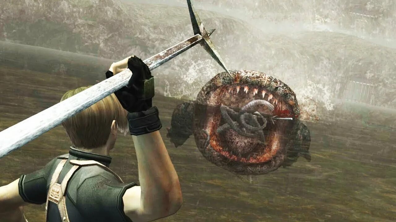 Resident evil 4 озеро. Рыба из резидент эвил 4. Саламандра дель Лаго Resident Evil.