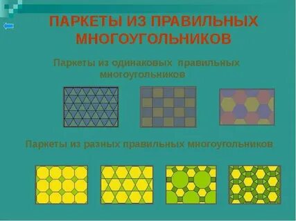 5 правильных многоугольников