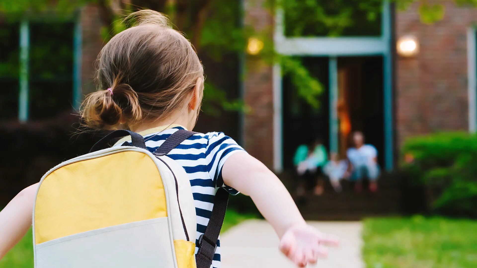 She was getting from school