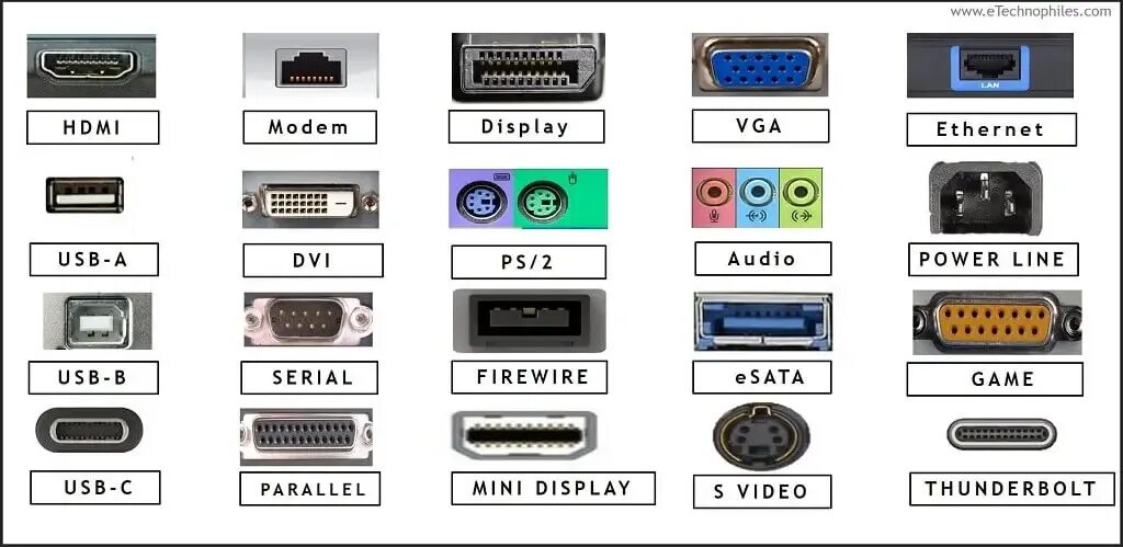 Порт тип а. Виды портов. дисплей порт разъем. computer ports. can порт.