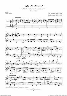 Passacaglia фортепиано