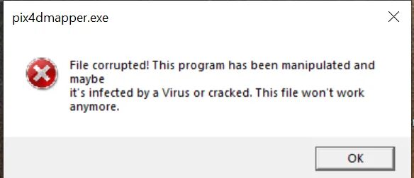 File corrupted! This program has been manipulated and maybe it's infected. File corrupted. File is corrupted. Themida file corrupted this program has been manipulated and maybe. Файл not a virus