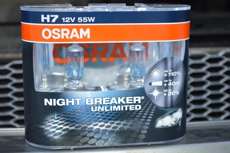 Лучший свет н7. Лампы Осрам н7 Night Breaker Unlimited. Лампы h7 Osram Night Breaker. Лампы Осрам h7 Night Breaker Unlimited. Osram Night Breaker h7 +110.