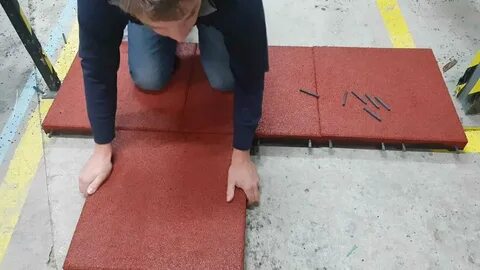 Как укладывать резиновую плитку