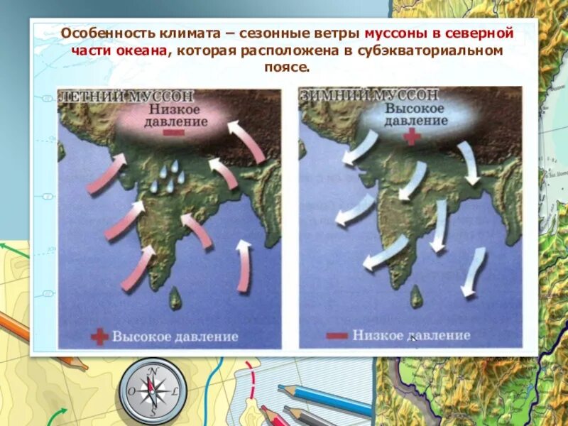 Южный муссон. Муссоны в индийском океане на карте. Муссоны индийского океана. Муссоны в Северной части индийского океана. Летний Муссон в Северной части индийского океана.