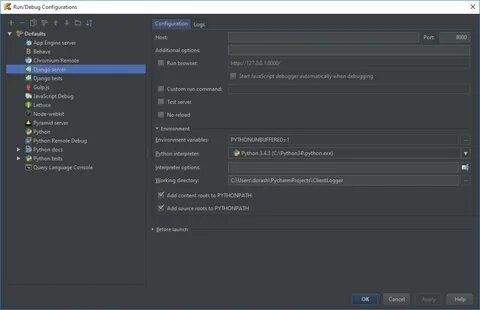 Django server