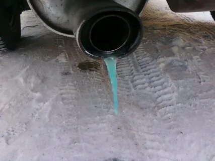 Антифриз в выхлопной