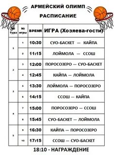 Омичка расписание игр