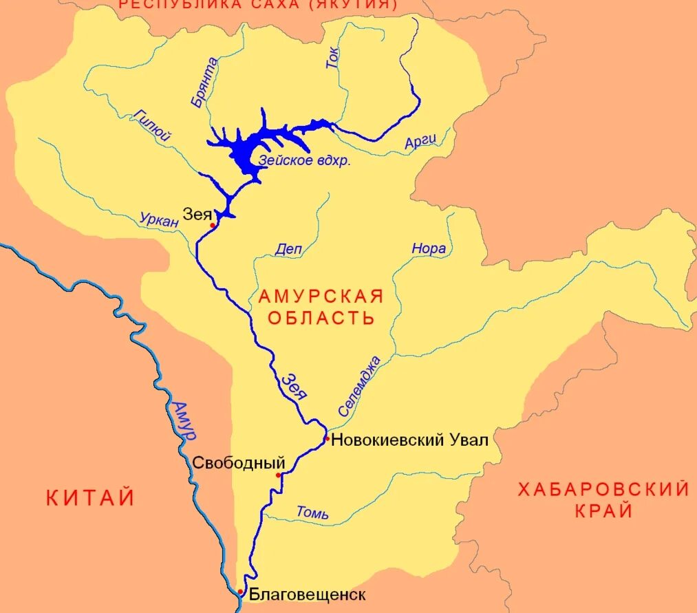 Где идет амур. Река Селемджа Амурская область на карте. Схема реки Зея. Притоки реки Амур - Зея. Река Селемджа Амурская область.