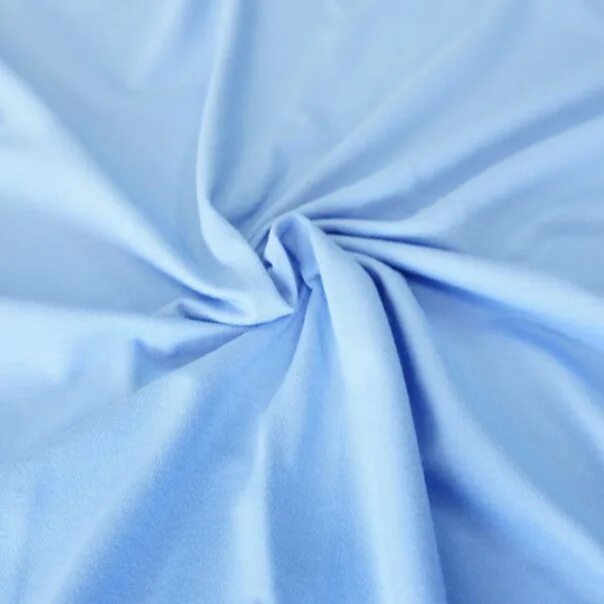 Ткани по низким ценам. Кулирка голубая. Ткань бледно-голубая. Футер голубой. Кулирка голубая ткань.