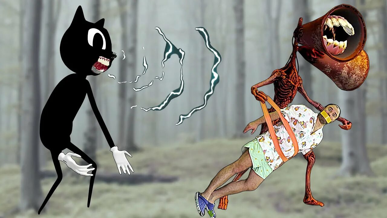 Картун кэт против сиреноголового в реальной жизни. Картун кэт vs сиреноголовый. Картун кэт scp и сиреноголовый. Серено головий против картун кэта. Сиреноголовый против картун кета мультик.