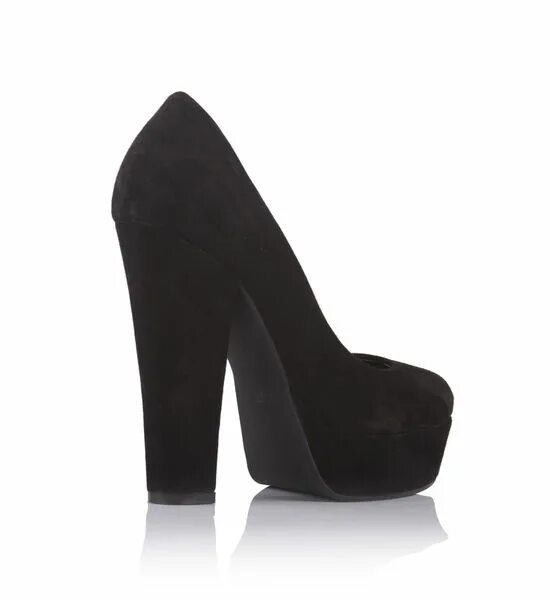 Туфли на шпильке. Высоченные каблуки. Черные туфли на маленьком каблуке. Туфли на скрытой платформе и шпильке. Туфли (df291-005-1d).