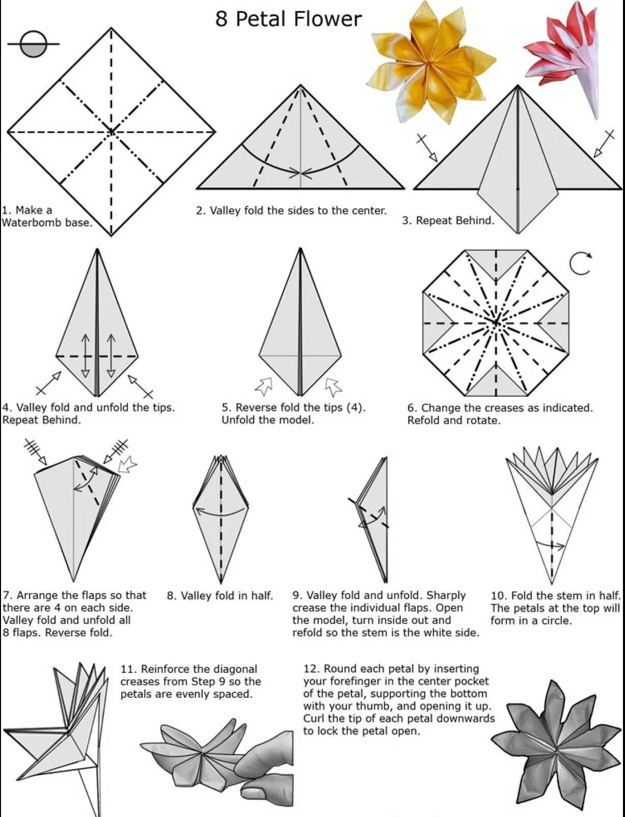 Оригами Лилия схема сборки пошаговая. Оригами цветок схема для начинающих пошагово. Модульное оригами цветы схема сборки пошагово. Цветок из бумаги схема складывания пошагово.