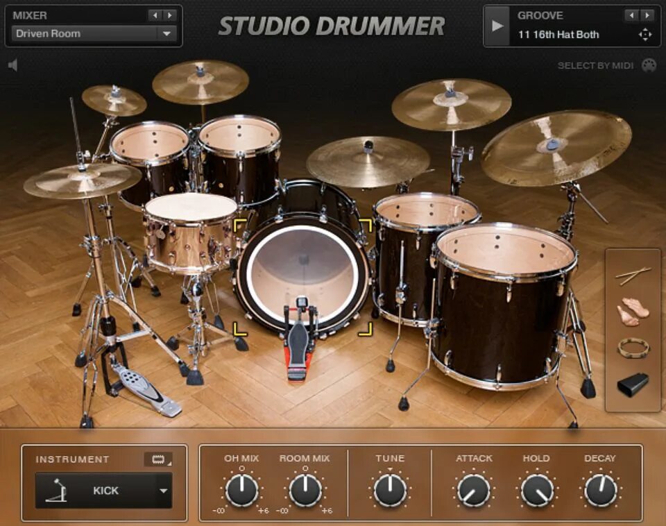 Power drums. Native instruments Drummer. Studio Drummer. Kontakt Drums. VST Drums.