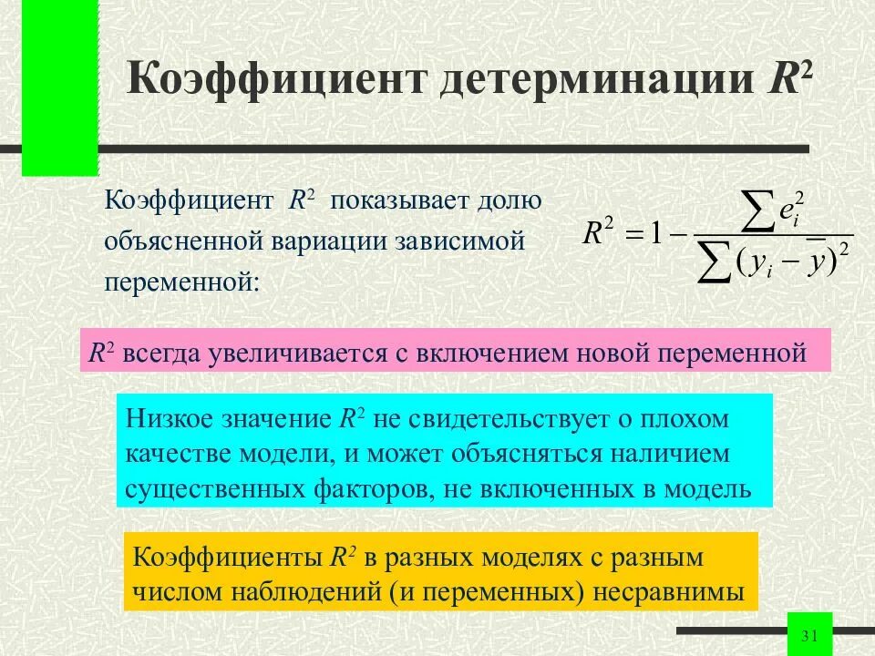 Коэффициент детерминации линейной регрессии. Линейный коэффициент детерминации. Скорректированный коэффициент множественной детерминации. Коэффициент детерминации формула. Коэффициент детерминации формула статистика.