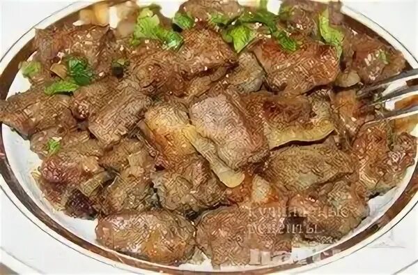 Рецепт говяжьей печени с овощами