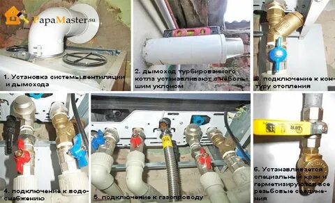 Подключить к газовому котлу водоснабжение