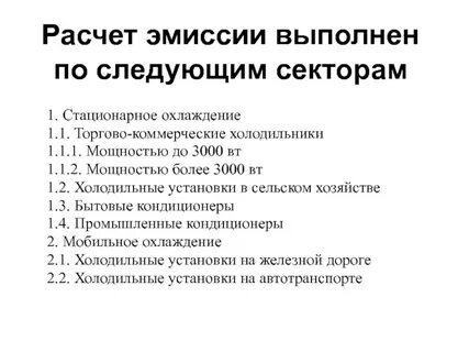 Расчет эмиссии