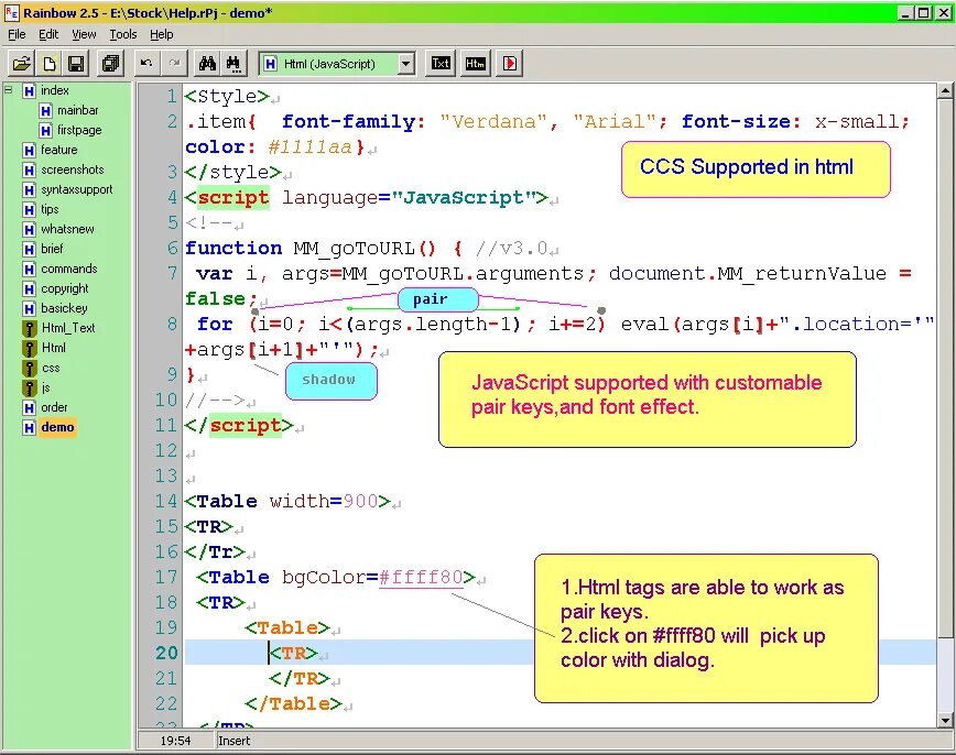 Script args