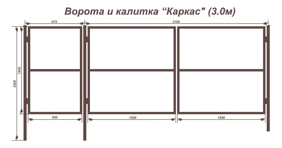 Купить ворота 5 метров. Каркас профтрубы ворота и калитка. Распашные ворота 3.5 метра чертеж. Чертеж калитки из профильной трубы 60х40мм. Ворота распашные металлические чертеж 4400 мм.