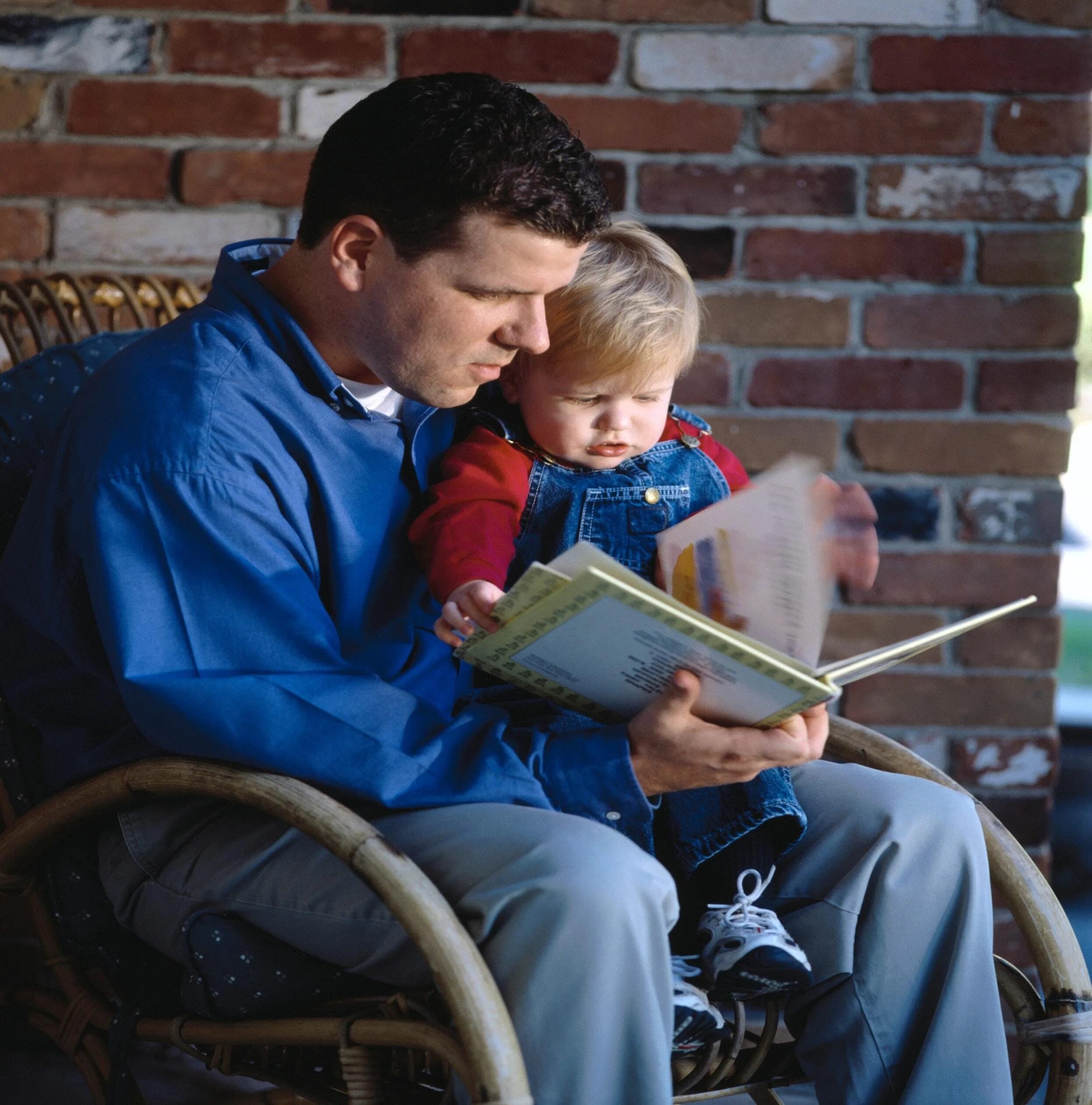 Dad is reading