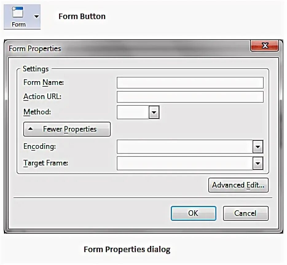 Form button. Как вставить форму в композер. Form Tools.