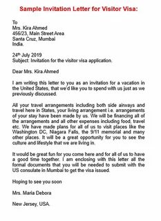 Invitation letter