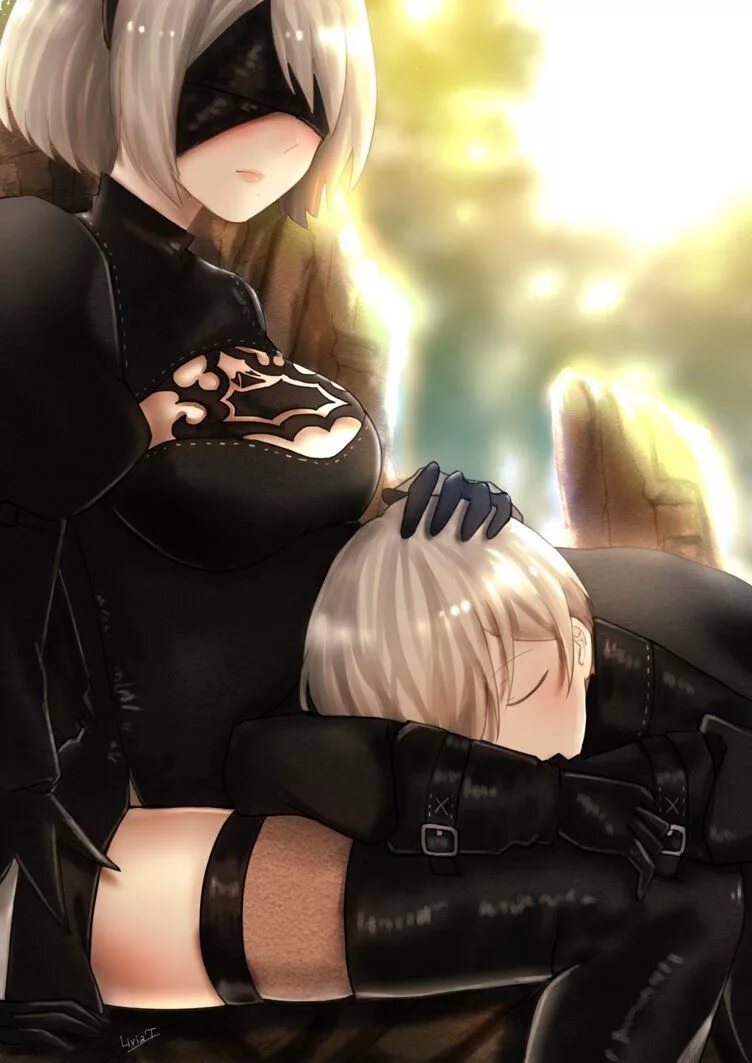 NIER 2b and 9s. NIER Automata 2b и 9s свадьба. NIER Automata 2b и 9s 18.