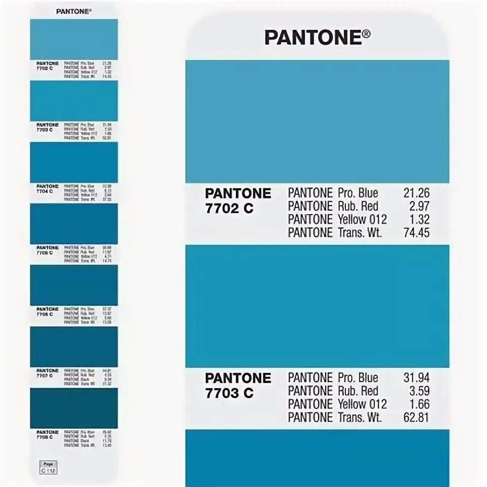 Справочник цветов pantone