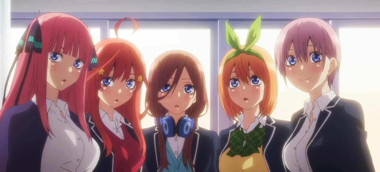 Пять невест нина и мику. Пять невест ичика арты. Пять невест / 5-toubun no hanayome. Пять невест аниме нико. Пять невест аниме 1 сезон.