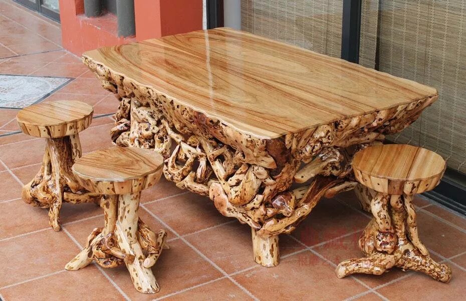 Интересные деревянные изделия. Необычные деревянные столы. Красивая деревянная мебель. Красивые столы из дерева.