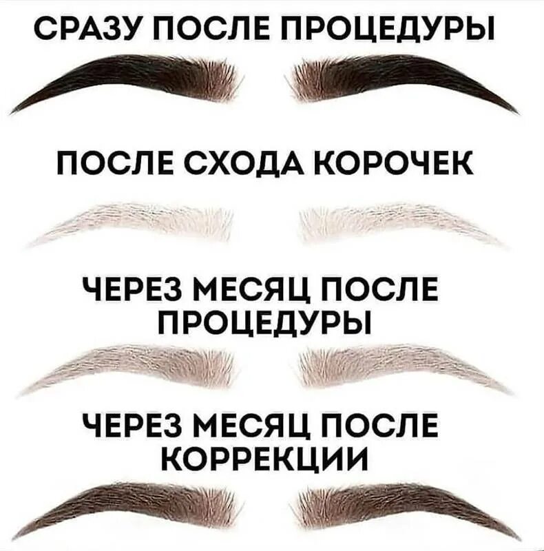 Процесс заживления ПМ. Этапы заживления перманентного макияжа бровей. Процесс заживления перманентного макияжа бровей. Рекомендации по заживлению перманентного макияжа бровей. Этапы заживления перманентных бровей